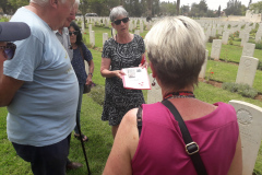 Relative-of-Youngest-ANZAC-Receiving-File-at-Beer-Sheva-WW1-Cemetery-6June2019