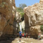 Hidden Falls – Wadi Arugot – 27July13