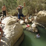 Taking the plunge – Ein Gedi- 27July13